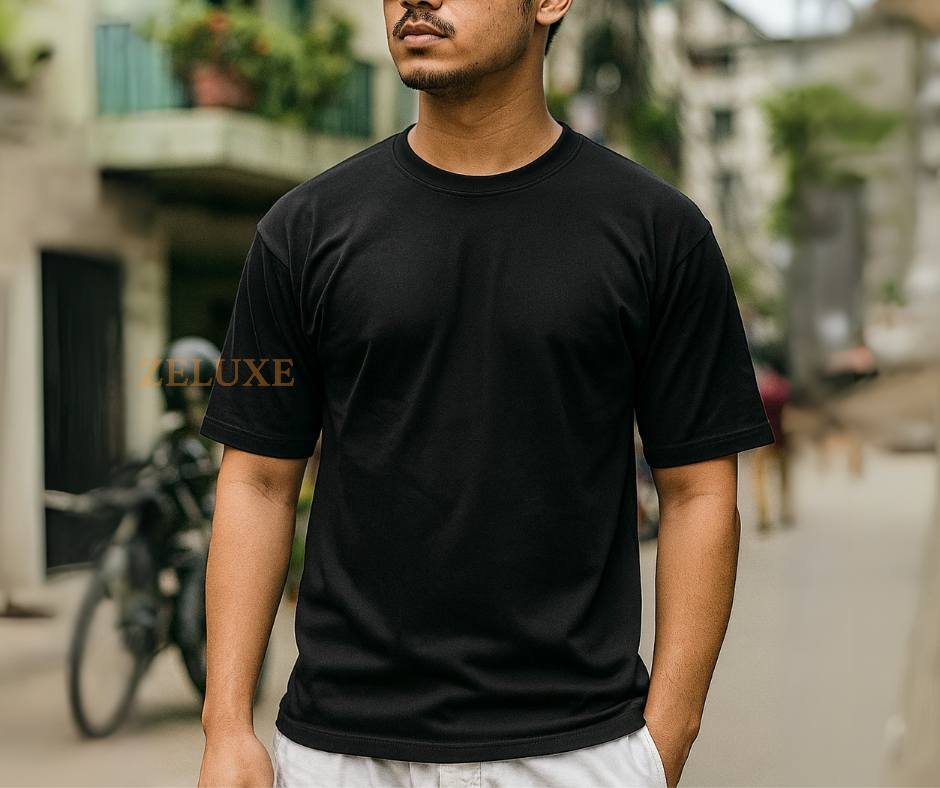 Solid Dropshoulder (Black)